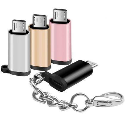 Metal USB 3.1 Type-C Male Connector to Micro USB 2.0