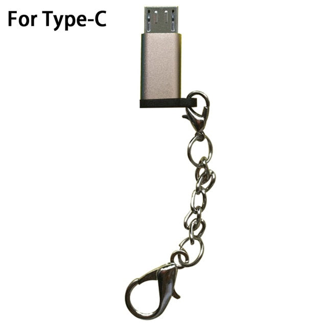 Metal USB 3.1 Type-C Male Connector to Micro USB 2.0